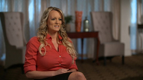The Stormy Daniels 60 Minutes interview, 'The Greek Freak' still