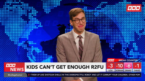 Breaking News: No Laugh Newsroom Season 1 Episode 1 - The Don't Laugh Newsroom Challenge