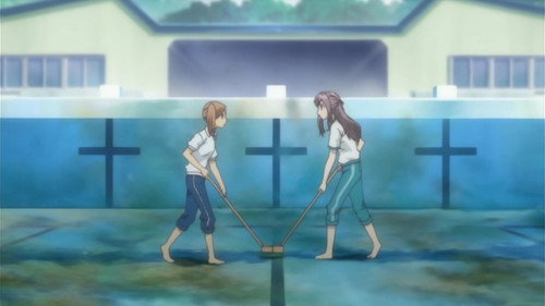 Bamboo Blade Season 1 Episode 15 - First Training Camp and First Public Bath