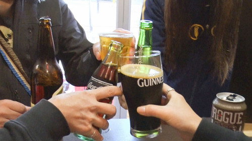 Lifting Spirits in a Tokyo Liquor Store still
