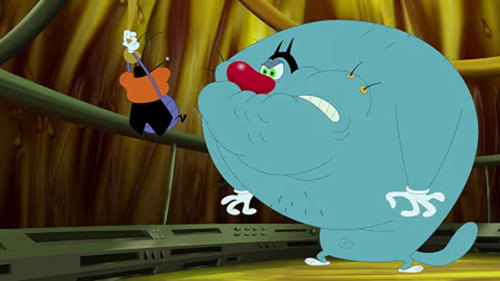 Inside Oggy still