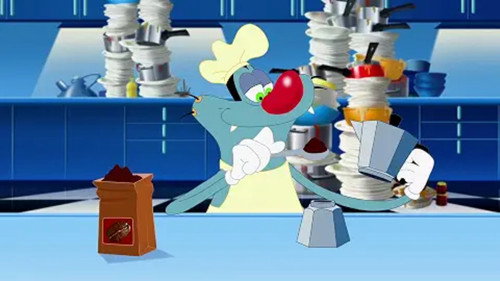 Oggy and the Cockroaches Season 6 Episode 4 - Strong Coffee