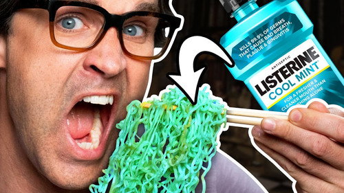 Cooking Ramen In Different Liquids (Taste Test) still