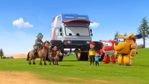 Super Wings Season 7 Episode 18 - Denmark Dinosaurs Part 2