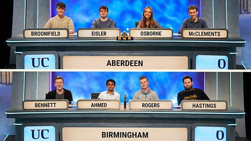 University Challenge Season 53 Episode 2 - Aberdeen v Birmingham
