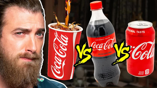 Soda Tap vs Bottle vs Can Taste Test still