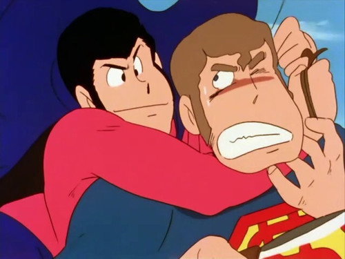 Lupin vs Superman still