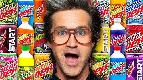 We Tried EVERY Mountain Dew Flavor still