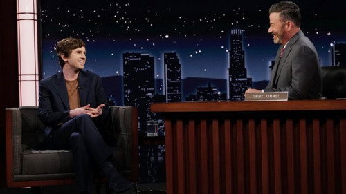 Jimmy Kimmel Live! Season 21 Episode 96 - Freddie Highmore, Amanda Peet, Dinner Party