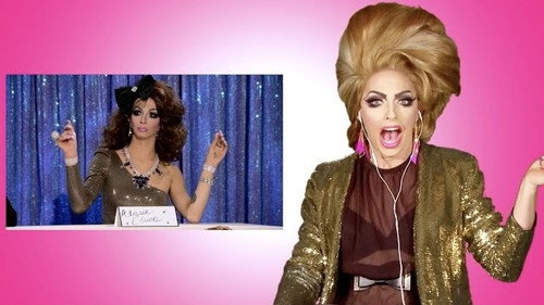 Reacts to Violet Chachki as Alyssa on Snatch Game from RuPaul's Drag Race still