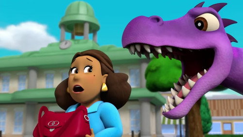 Pups Bark with Dinosaurs still