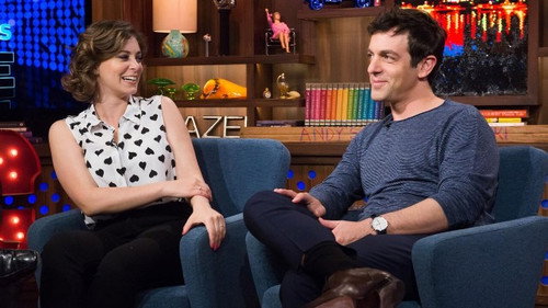 B.J. Novak & Rachel Bloom still