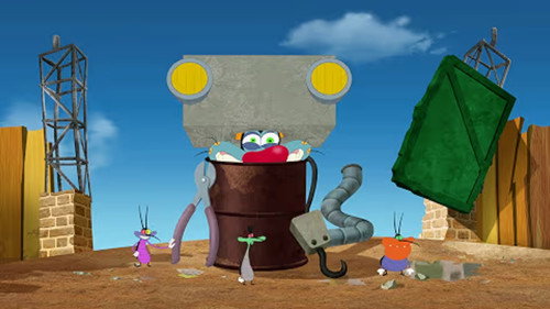 Oggy and the Cockroaches Season 7 Episode 49 - Oggy Cranes His Neck