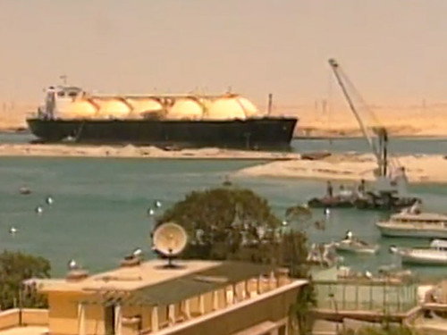 Suez Canal still