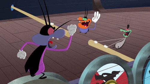 Oggy and the Cockroaches Season 5 Episode 37 - Beware the Longship