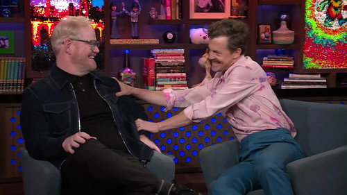 Jim Gaffigan and Alex Moffat still