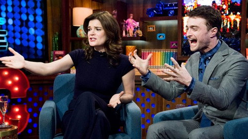 Betsy Brandt & Daniel Radcliffe still