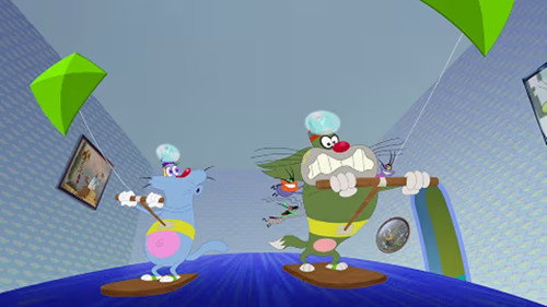 Oggy and the Cockroaches Season 7 Episode 22 - Extreme Indoor Sports