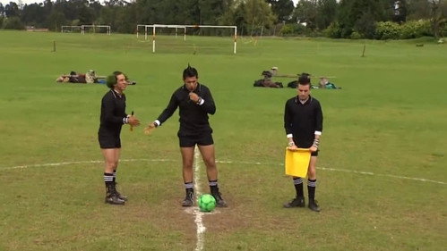 The referee still