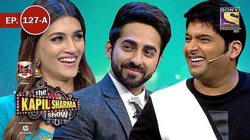 Ayushmann Khurrana, Rajkummar Rao, Kriti Sanon still