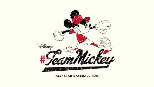 Team Mickey Hits The Baseball Field still