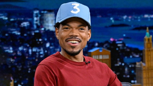 Chance the Rapper, The Cast of Reservation Dogs, Chance the Rapper ft. Joey Bada$$ still