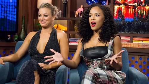 Kaley Cuoco-Sweeting & Serayah still