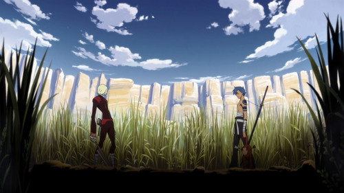 Gurren Lagann Season 1 Episode 3 - Who Do You Think You Are, Having Two Faces!!