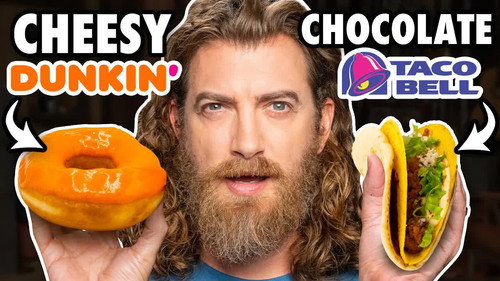 Cheesy Chocolate Food vs. Chocolate Cheesy Food Taste Test still