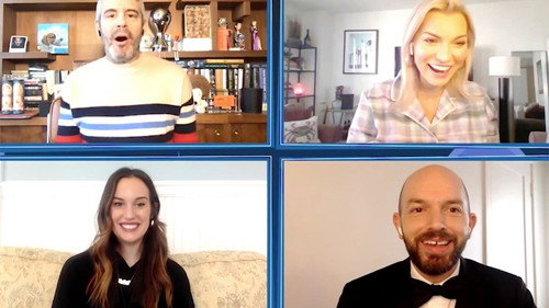 Hannah Berner, Lindsay Hubbard, & Paul Scheer still