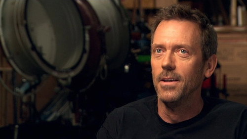 Hugh Laurie on set in Hollywood still