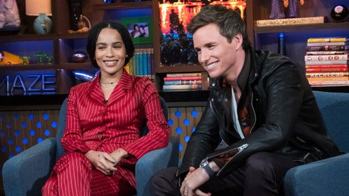 Eddie Redmayne; Zoë Kravitz still