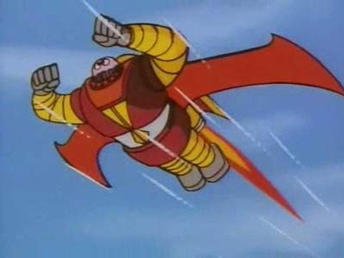 Unexpected?! Boss Robot mid-air flight still