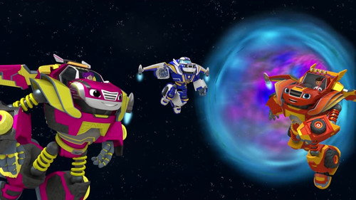 Blaze and the Monster Machines Season 4 Episode 9 - Robots in Space