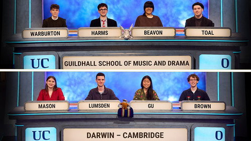 University Challenge Season 56 Episode 4 - Guildhall School of Music and Drama v Darwin College, Cambridge