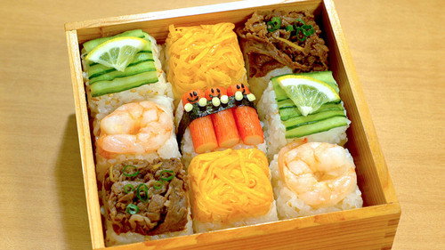 BENTO EXPO Season 6 Episode 20 - Teri-tama Sandwich Bento & Mosaic Sushi Bento