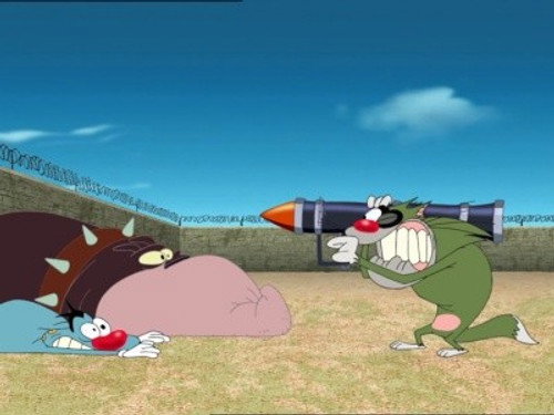 Oggy and the Cockroaches Season 3 Episode 38 - To Serve and Protect