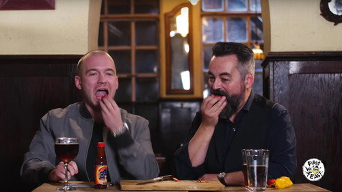 Hot Ones Season 1 Episode 9 - Sean Evans and Chili Klaus Eat the Carolina Reaper, the World's Hottest Chili Pepper | Hot Ones