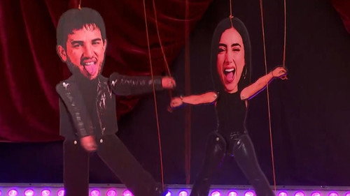 Marionetas y fiesta hawaiana still