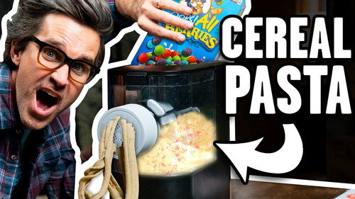 We Made Pasta Out Of Cereal still