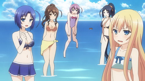 Invaders of the Rokujouma!? Season 1 Episode 4 - Swimming and Plots?!