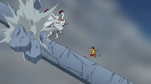 Each on Different Paths! Luffy vs. Garp! still