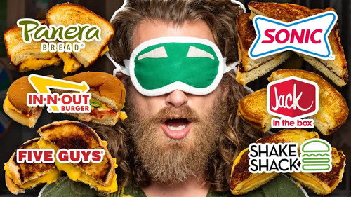 Good Mythical Morning Season 26 Episode 13 - Blind Fast Food Grilled Cheese (Taste Test)