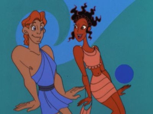 Hercules and the Muse of Dance still