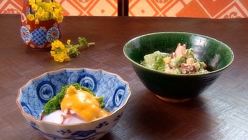 Dining with the Chef Season 2 Episode 3 - Authentic Japanese Cooking: Cutting Part 2 - Octopus and Rapini with Egg Vinegar Sauce