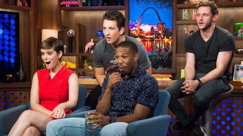 Jamie Bell, Kate Mara, Michael B. Jordan & Miles Teller still