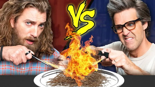 Who Can Start A Fire Faster? (Challenge) still