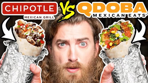 Chipotle vs Qdoba Taste Test | FOOD FEUDS still