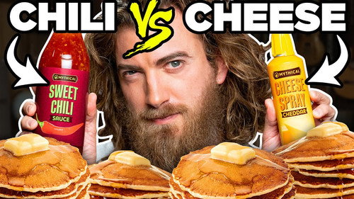 Good Mythical Morning Season 19 Episode 25 - Is Anything Better Than Syrup on Pancakes? (Taste Test)