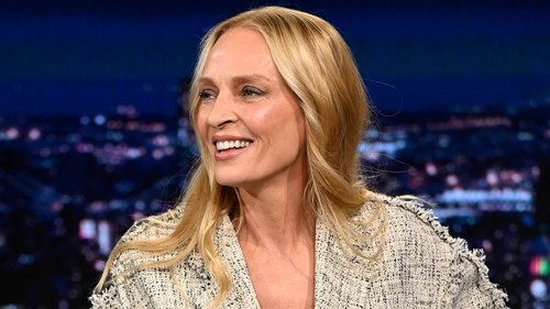 Uma Thurman, Emma Chamberlain, Derrick Stroup still